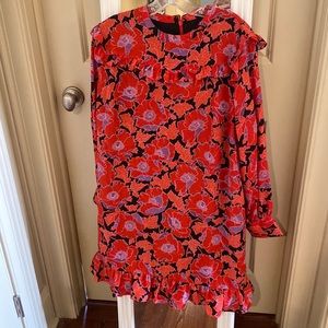 Who What Wear Ruffle Detail Dress, sz 1X